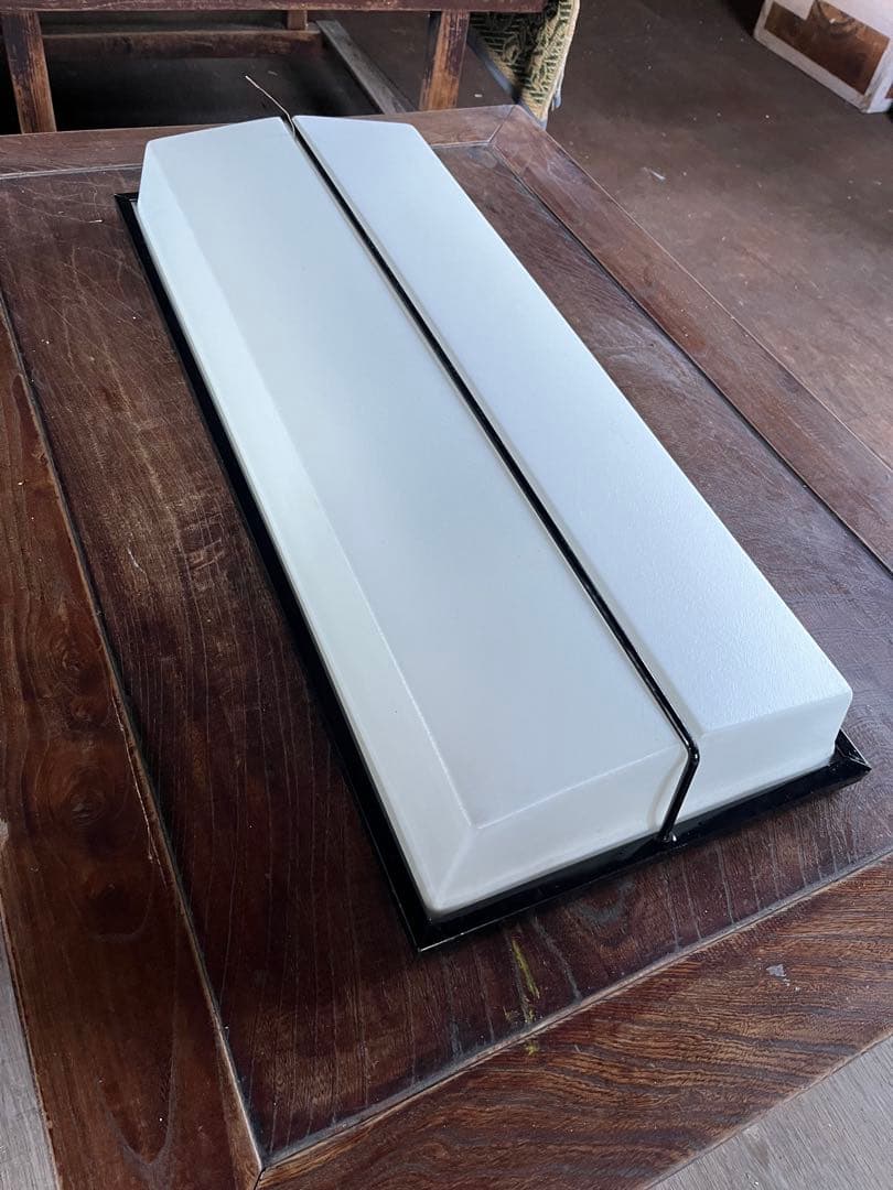 昭和　蛍光灯　レトロ　長方形