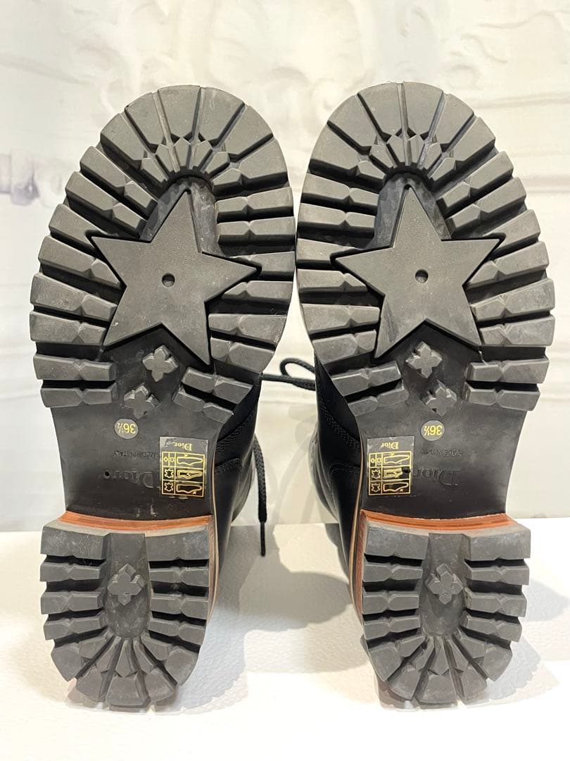 【値下げ ⭐︎ 美品】Dior ディオール黒 ブーツ36.5 D-QUEST