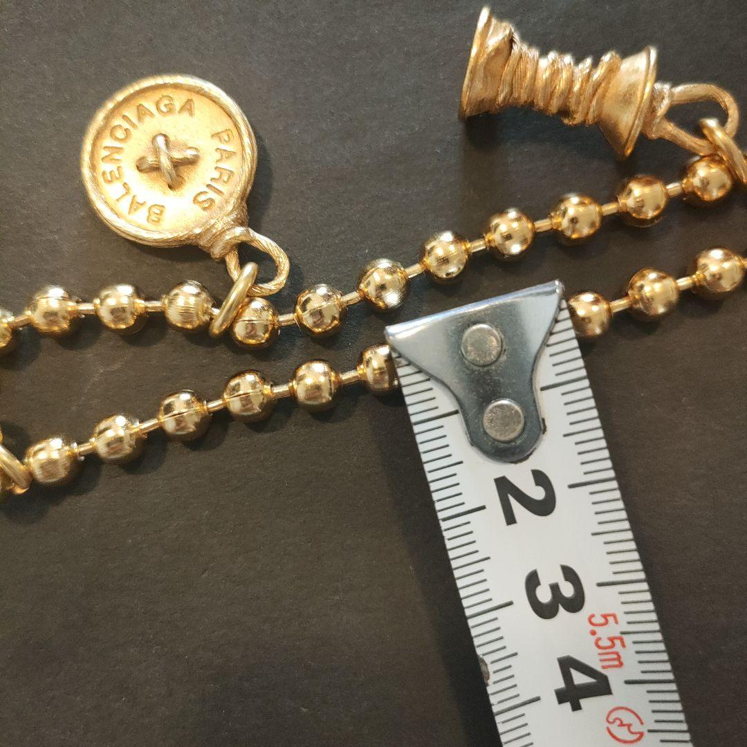 バレンシアガ　BALENCIAGA　チェーンベルト(ゴールド/ヴィンテージ)