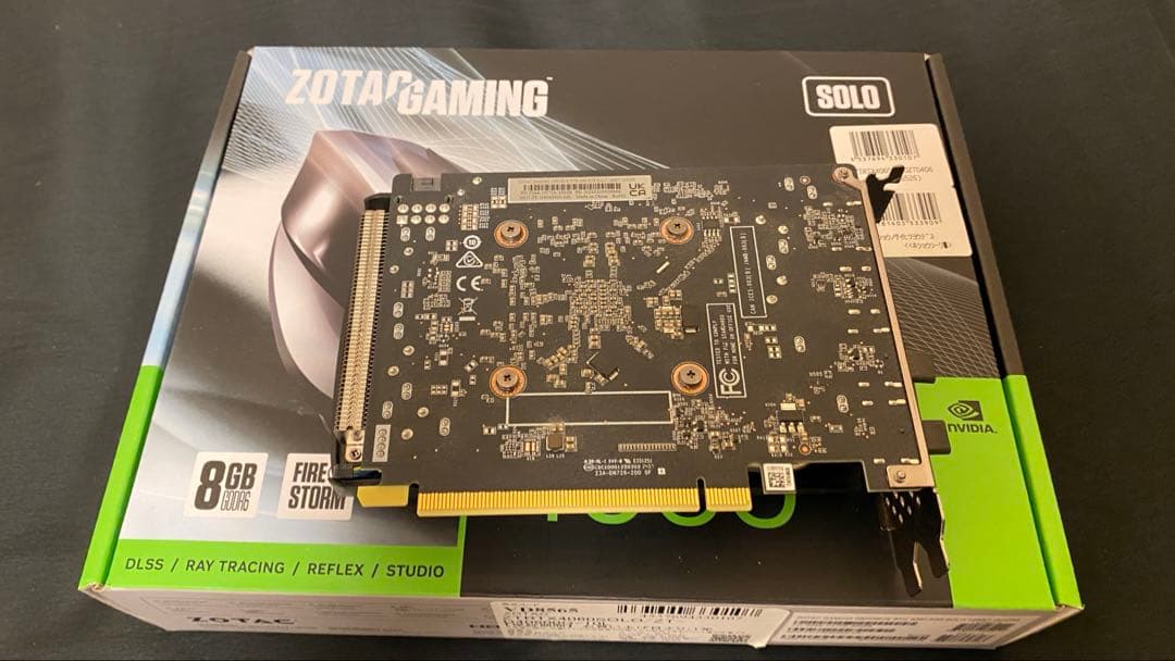 ZOTAC GAMING RTX 4060 8GB SOLO グラフィックボード