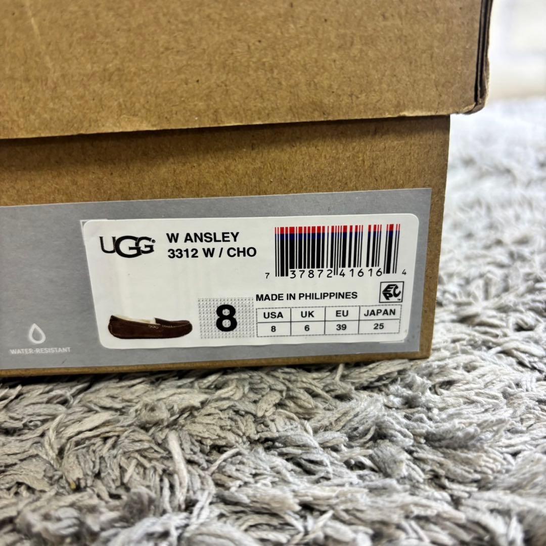 UGG アグ ANSLEY スエード ボア モカシン 25cm