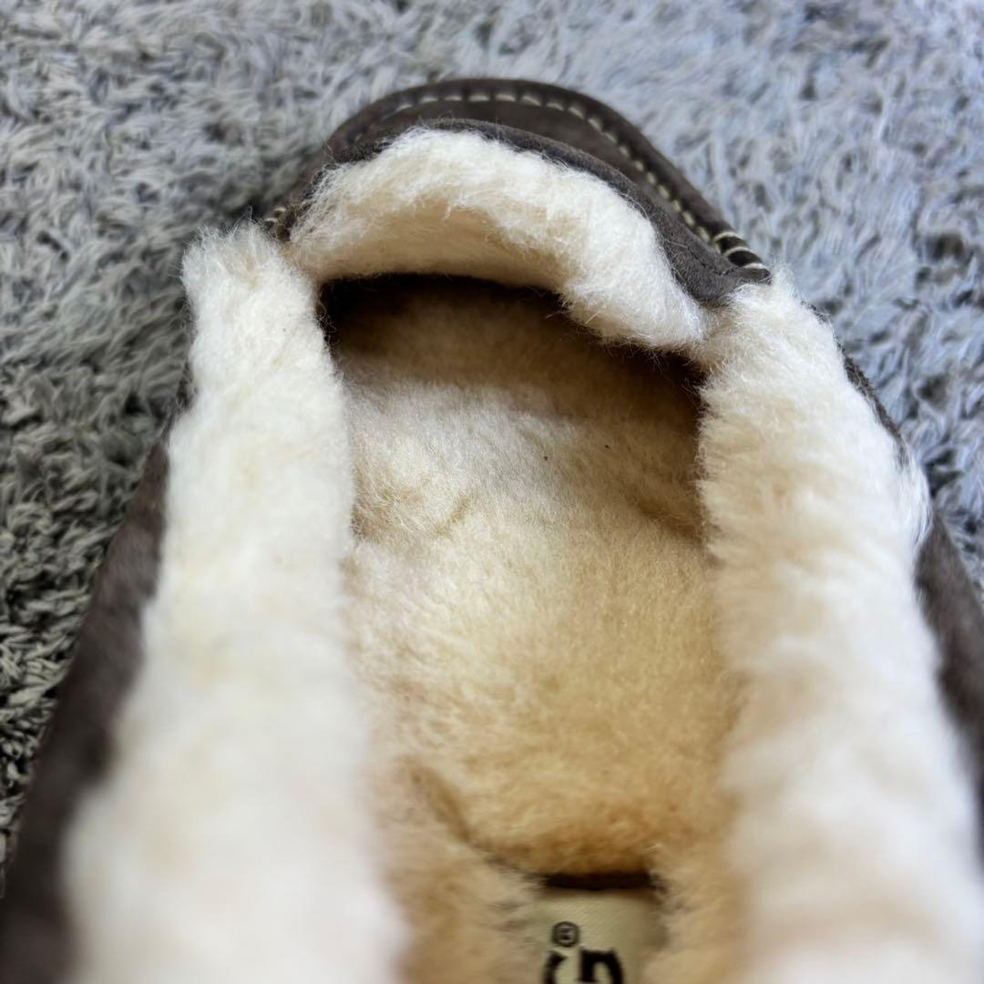 UGG アグ ANSLEY スエード ボア モカシン 25cm