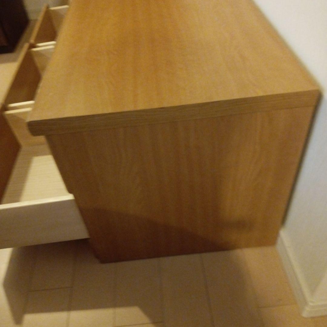 ナチュラルウッド収納チェスト 6引き出し