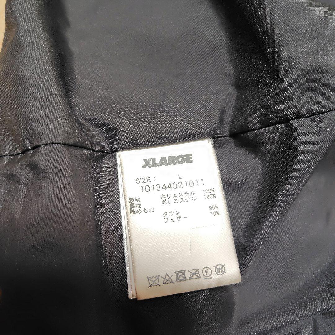 XLARGEエクストララージブラックダウンジャケット黒L