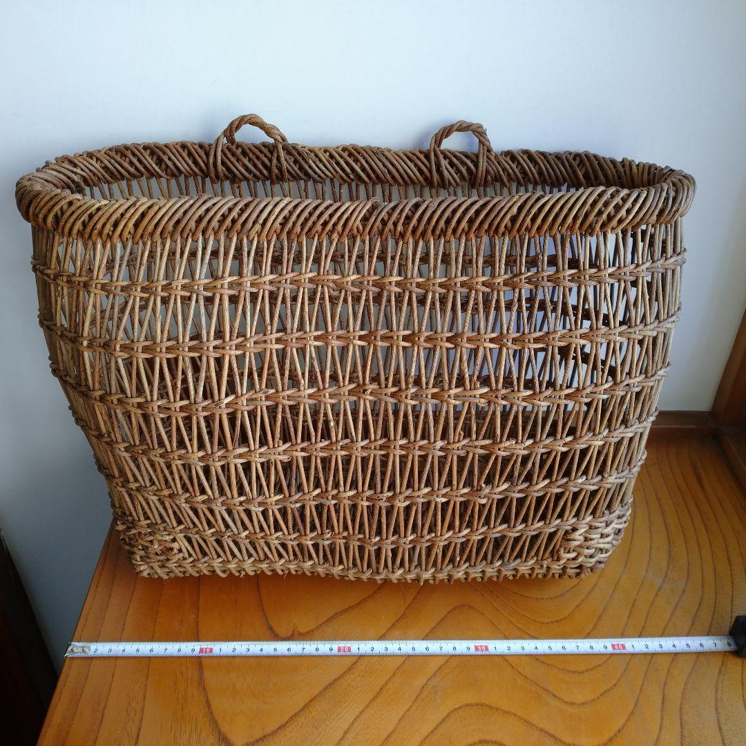 【ヴィンテージ】あけび籠(こだし編み) 大型