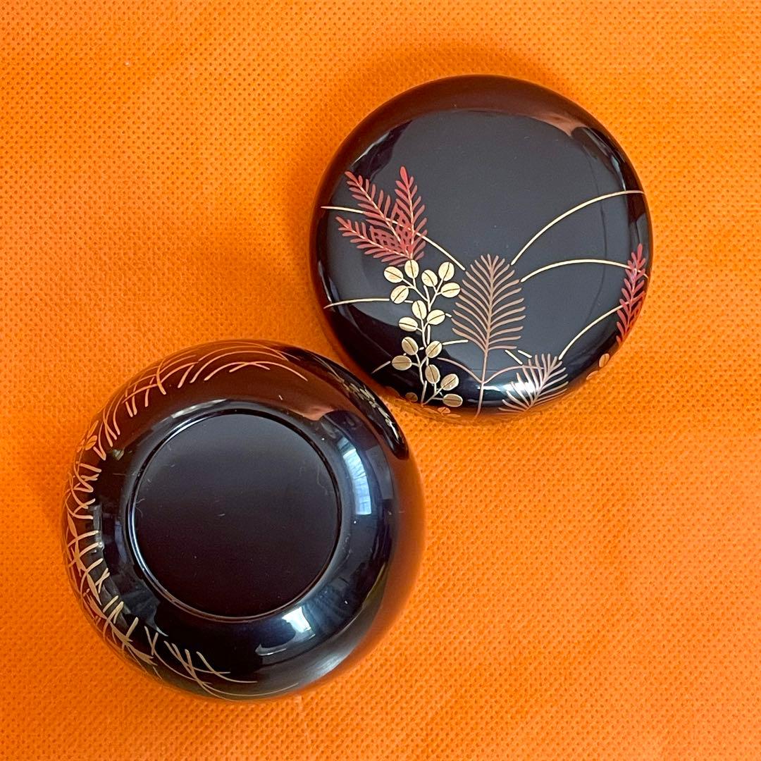 秋草蒔絵　棗　伯峰