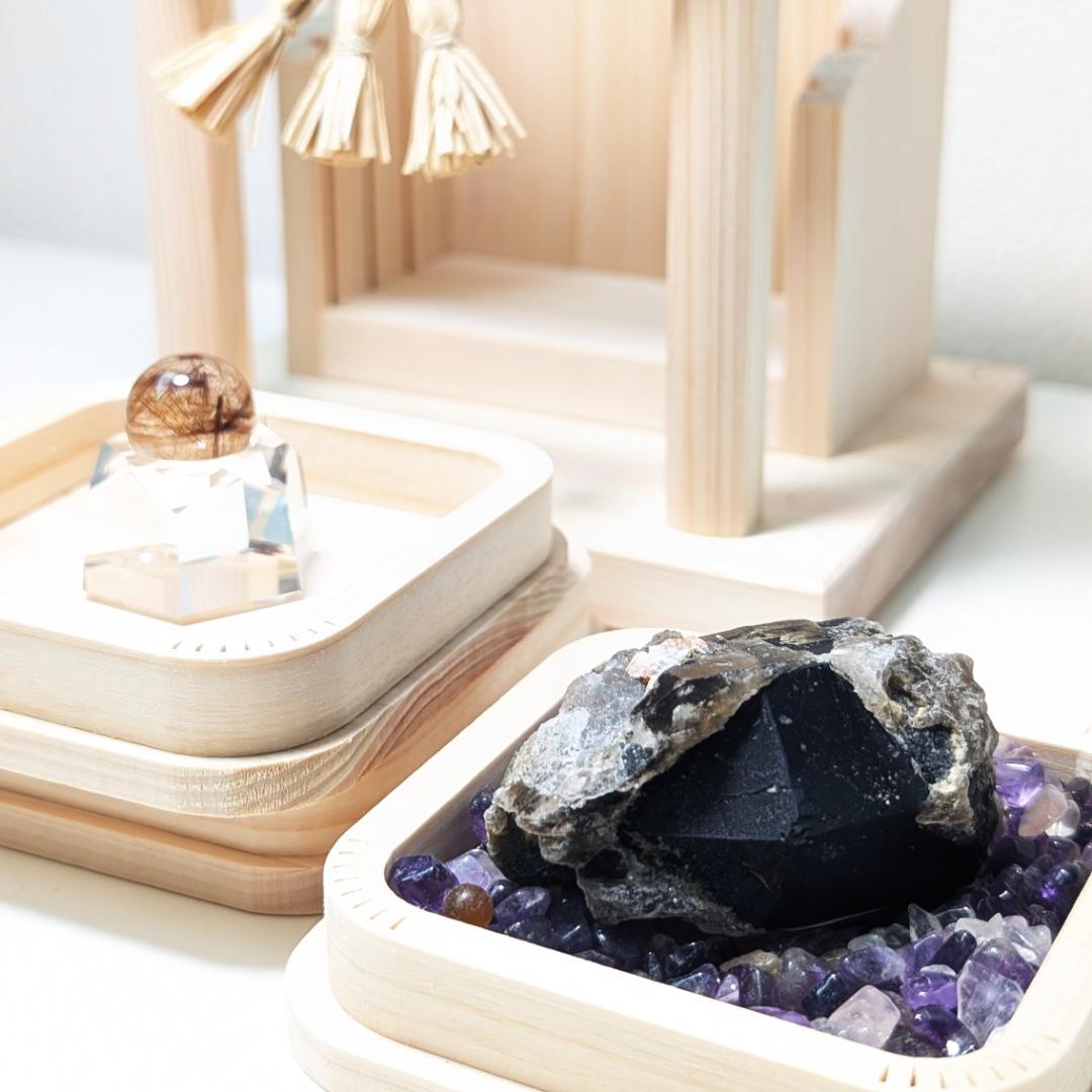 一点物 激レア ドリームモリオン 原石 山東省産 黒水晶 58g お守り効果