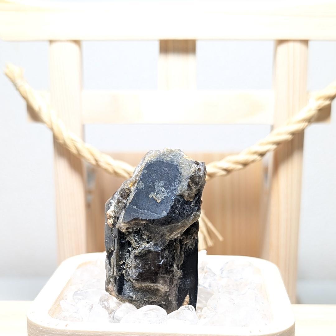 一点物 激レア ドリームモリオン 原石 山東省産 黒水晶 58g お守り効果