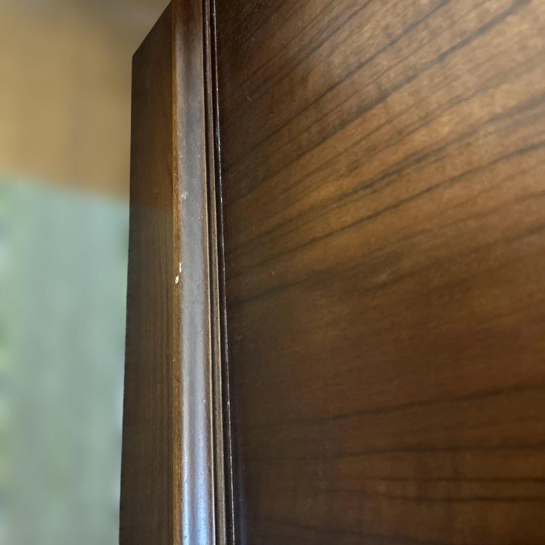 カリモク　木製ブラウン文机