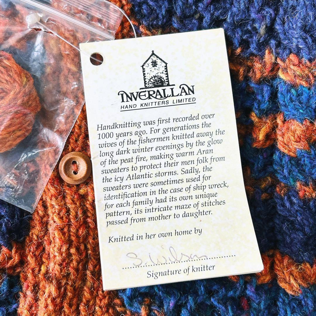 インバーアラン★未使用タグ付★3Aランバーカーディガン★未使用タグ付★3A