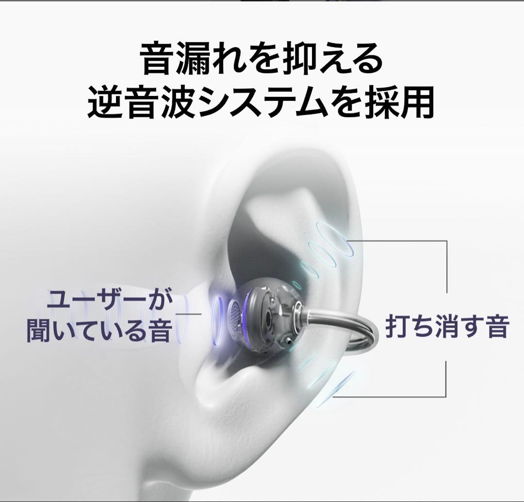 HUAWEI FreeClip ワイヤレスイヤホン ブラック