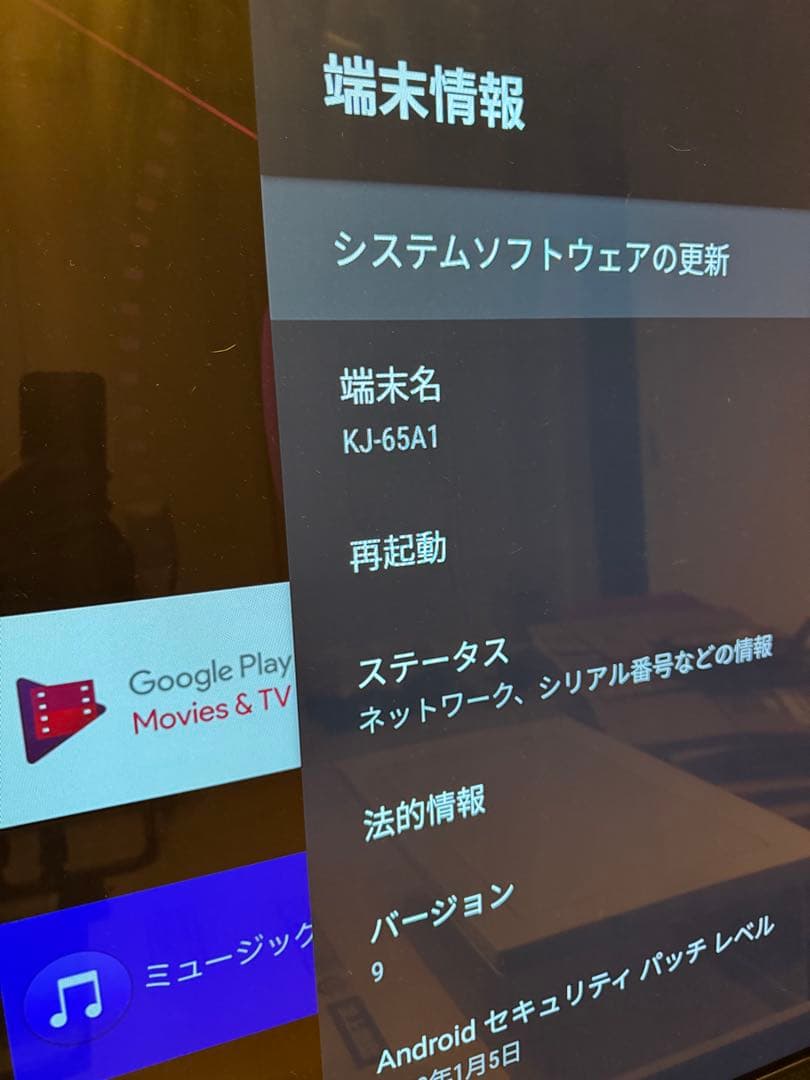 ソニー 有機ELテレビ 65型 BRAVIA KJ-65A1