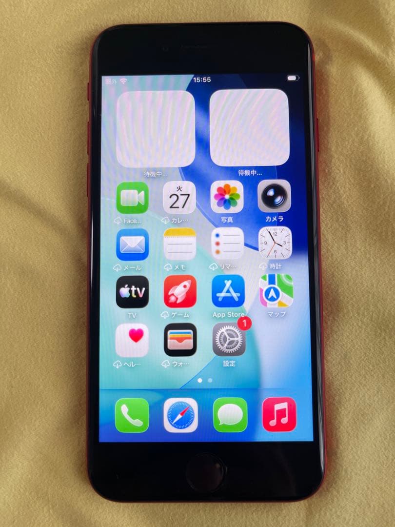 ‼️美品‼️ iPhone SE2 第2世代 128GB レッド ①