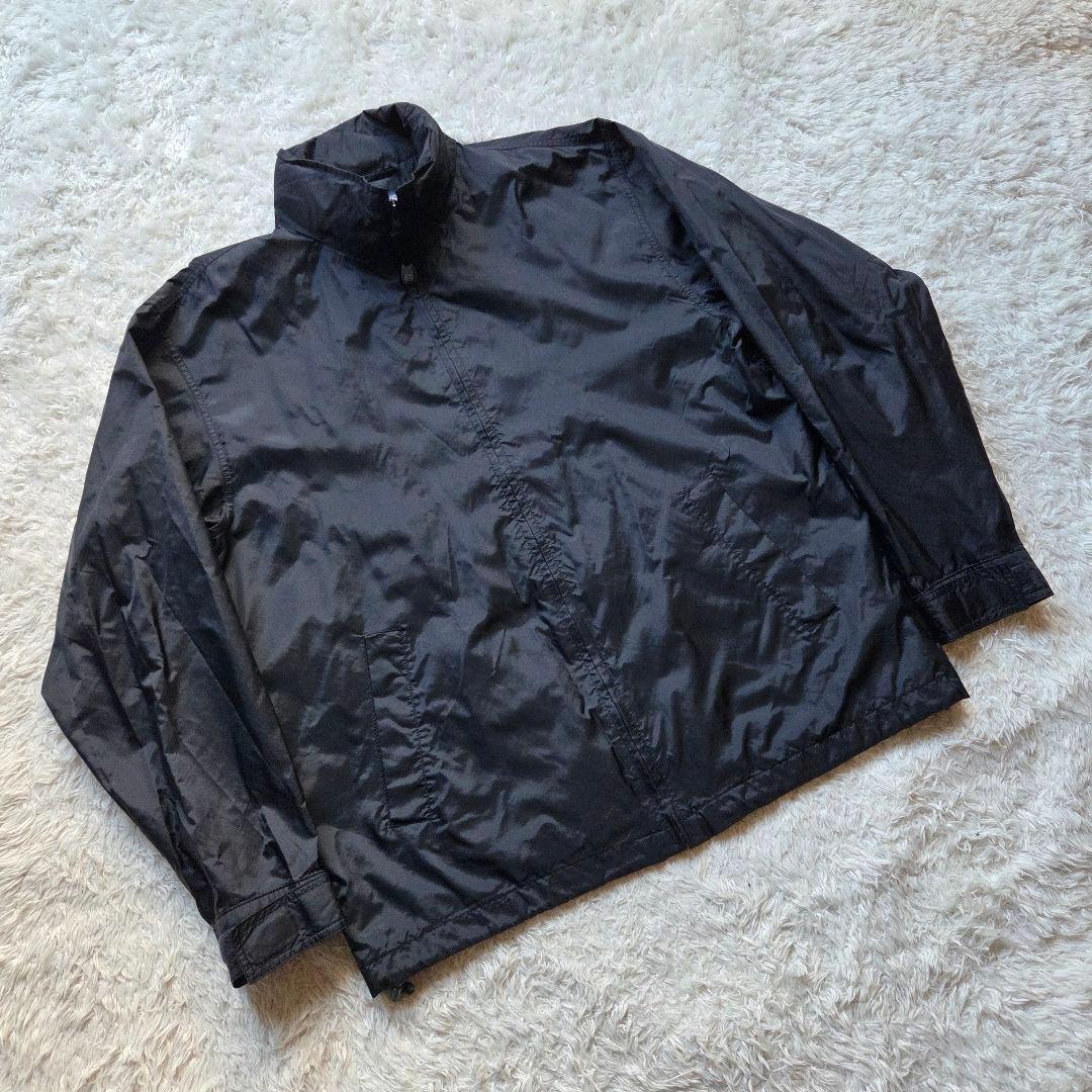 美品 LAND'S END ナイロン ジャケット ブラック M 90s 短丈