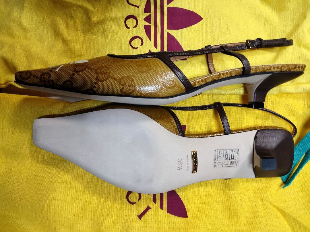 【新品】グッチ GUCCI × アディダス コラボ ヒール ミュール パンプス