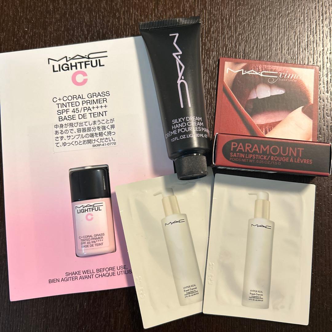 MAC アイシャドとハイライトとチーク　サンプル付き