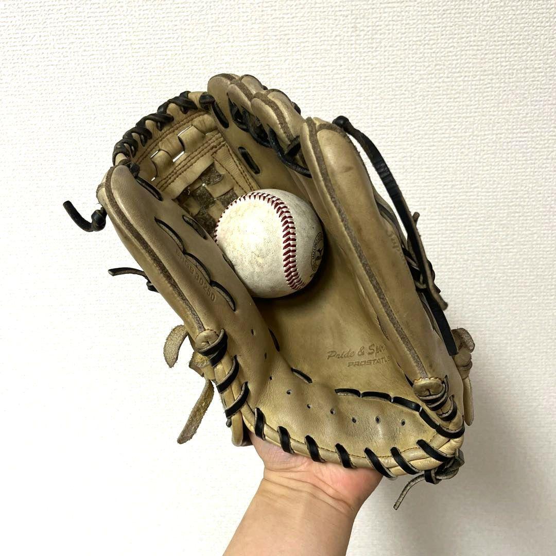 648 ZETT プロステイタス 源田モデル 型抜群 美品 軟式 内野手グローブ