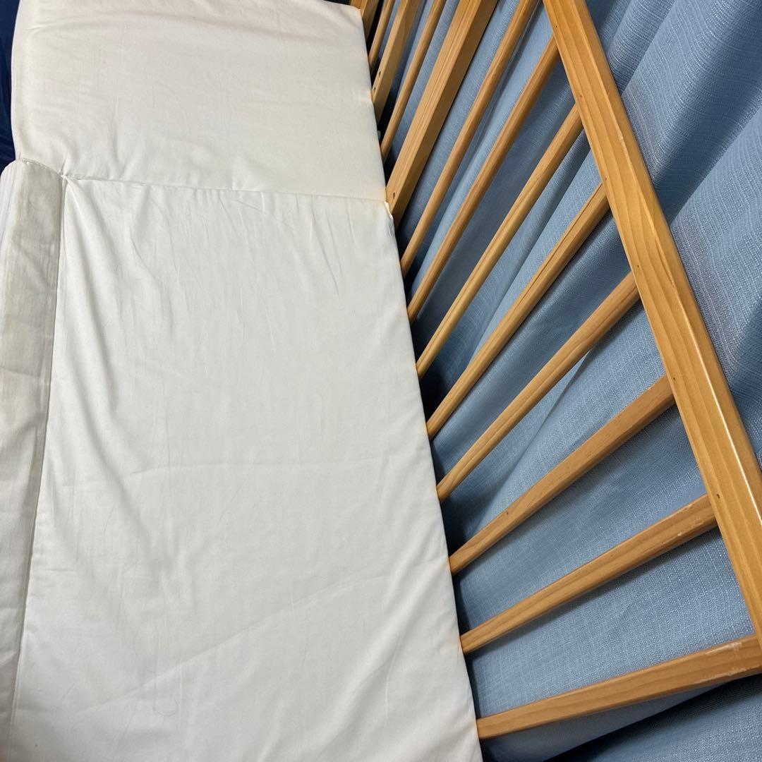 そいねーる + ロング (マットレス付)ナチュラル ベビーベッド　大和屋