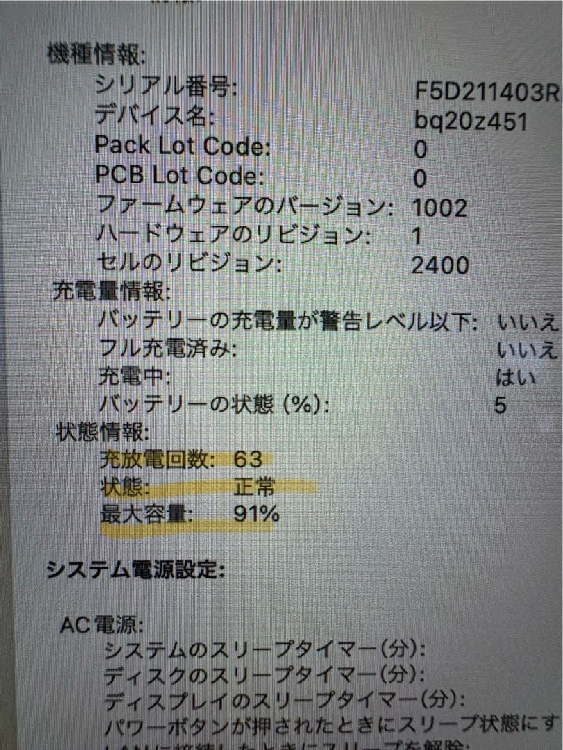 Apple MacBook Pro 13インチ M1 8GB 256GB