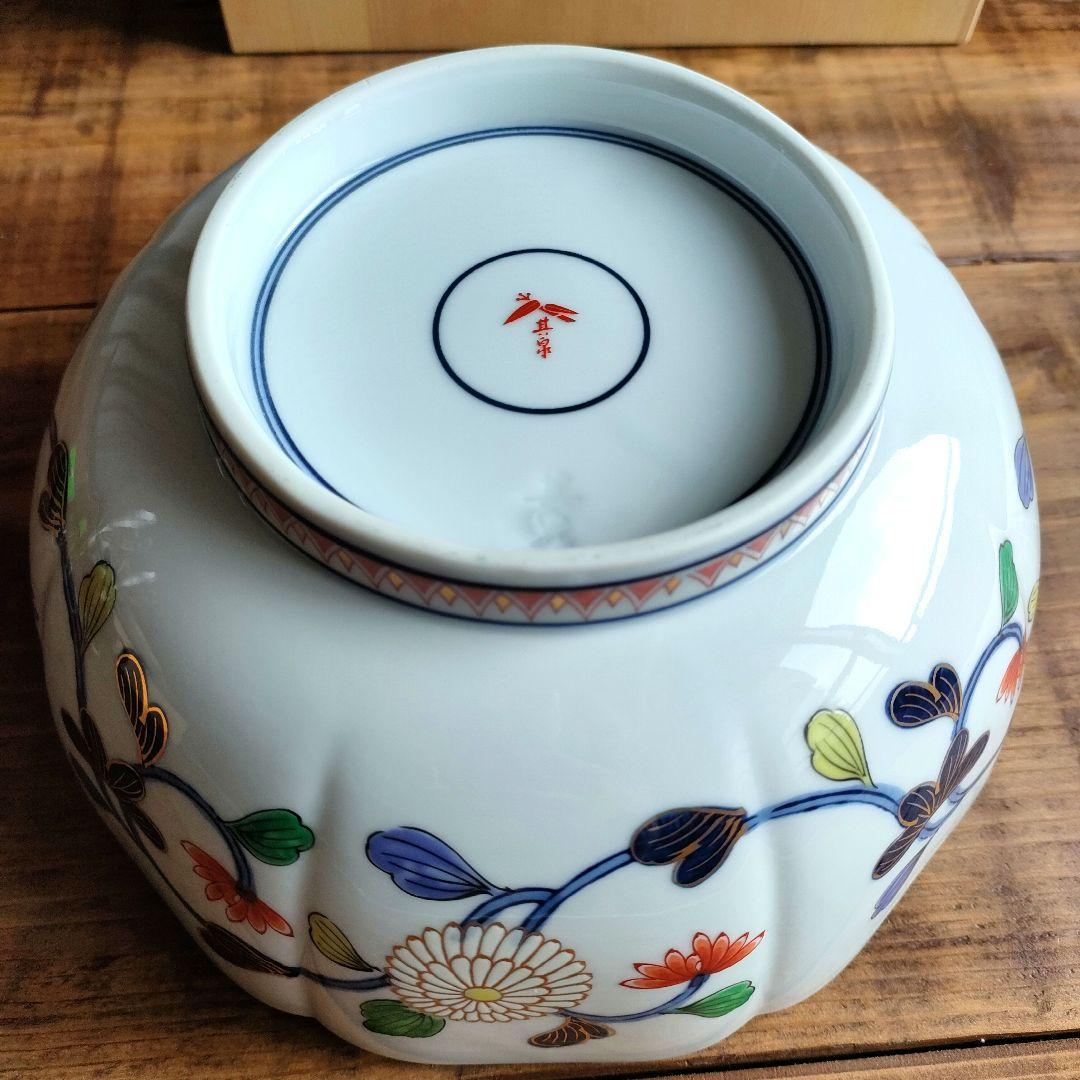 【未使用品】伊万里焼 窓絵 大鉢