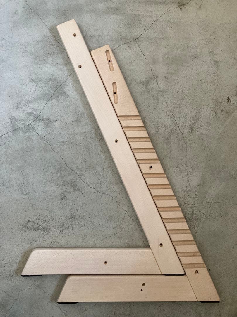 ストッケ　トリップトラップ　ホワイトウォッシュ　ベビーセット付　S/N4