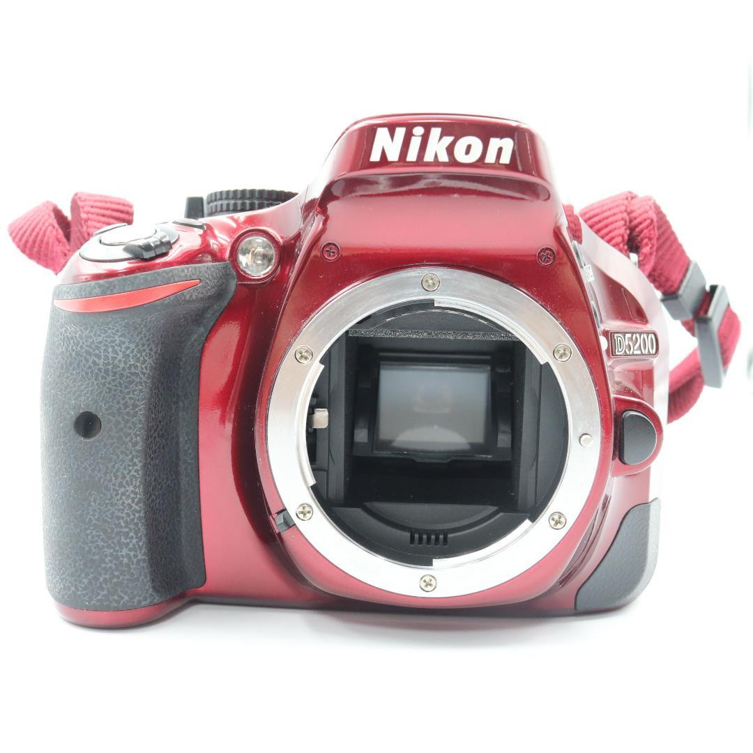 【訳アリ特価】Nikon　D5200　一眼レフ　レンズセット　レッド　赤