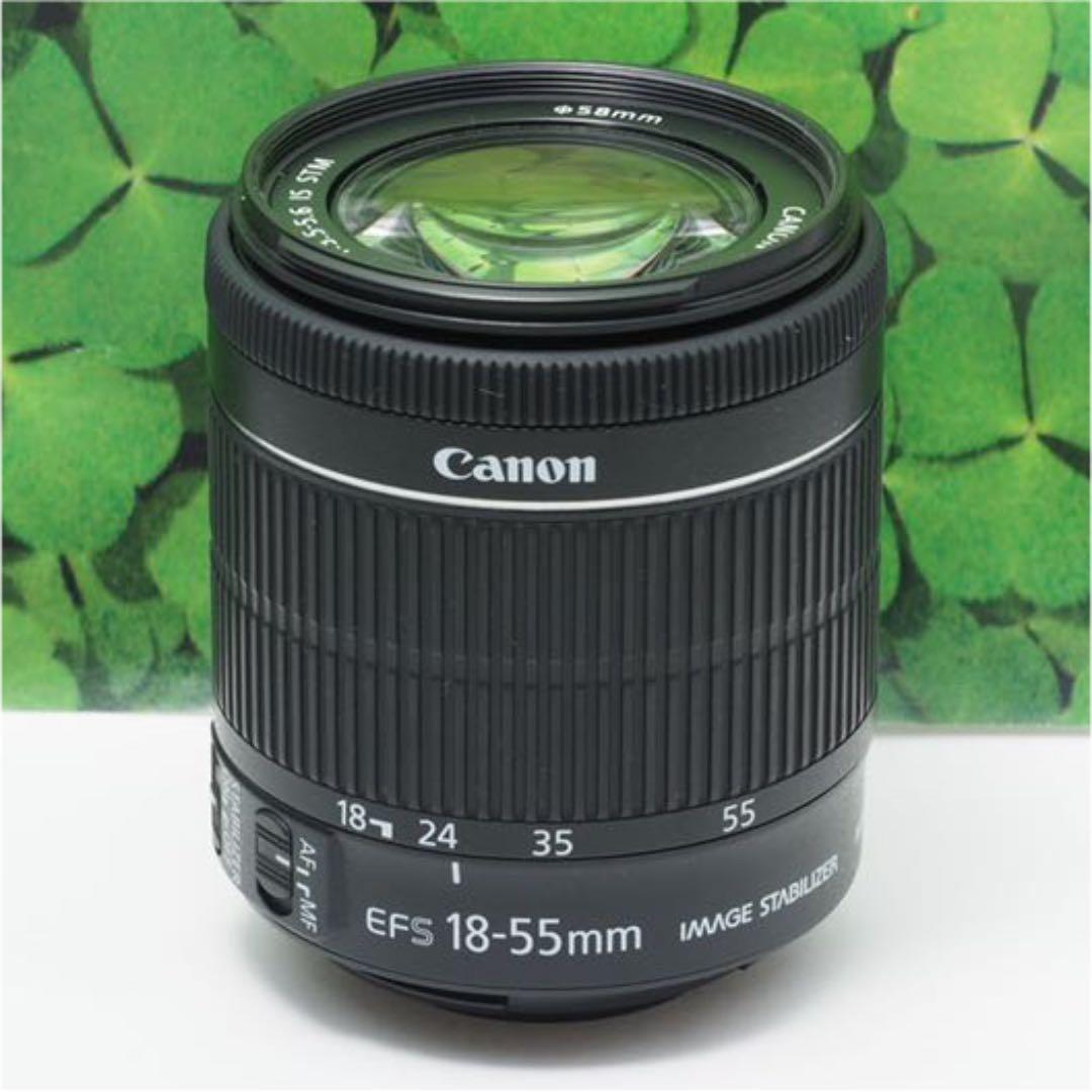 【美品】キヤノンEF-S18-55mm STM標準ズーム⭐️音が静かで動画で活躍
