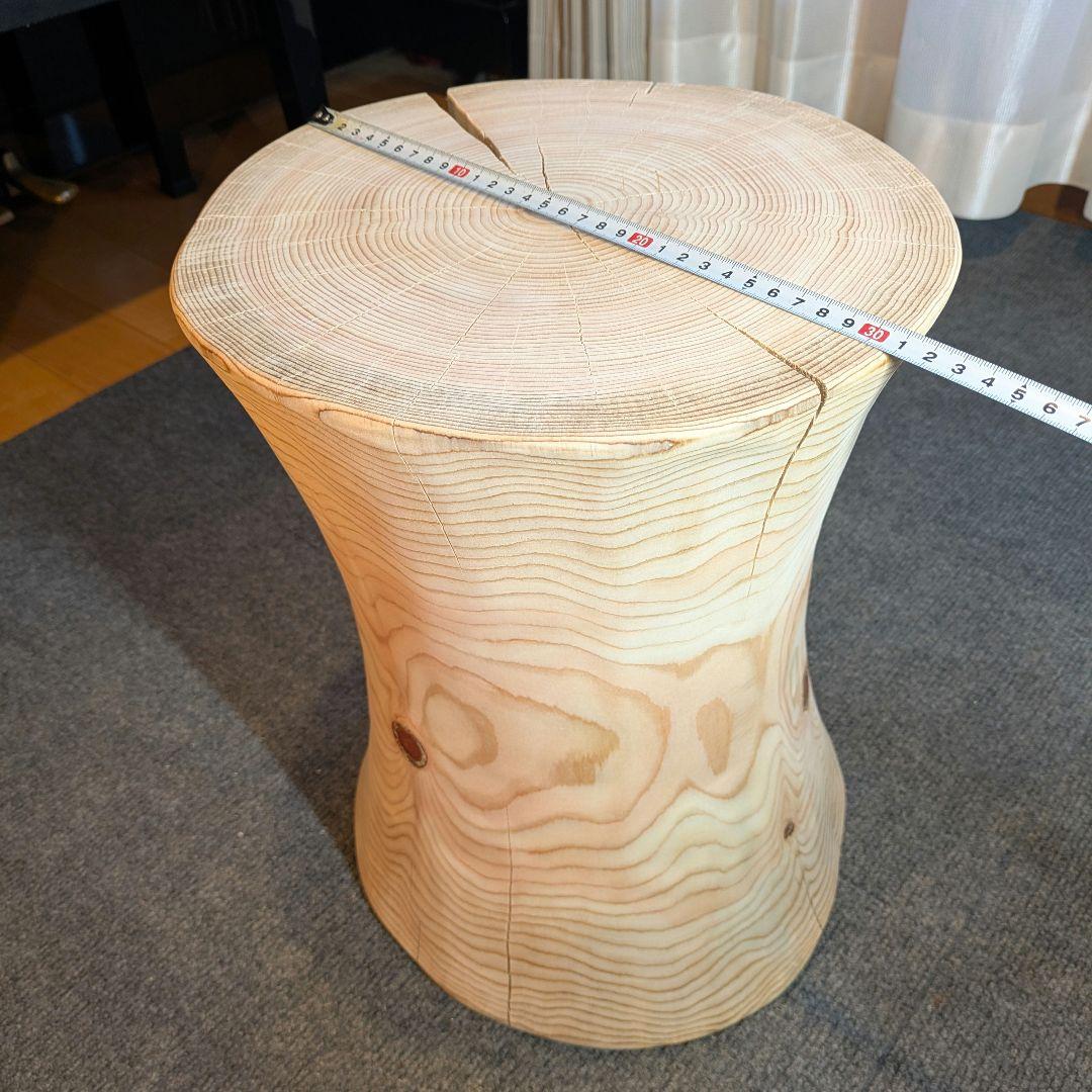 outdoorman　檜④　丸太　椅子　スツール　テーブル　高さ約40㎝