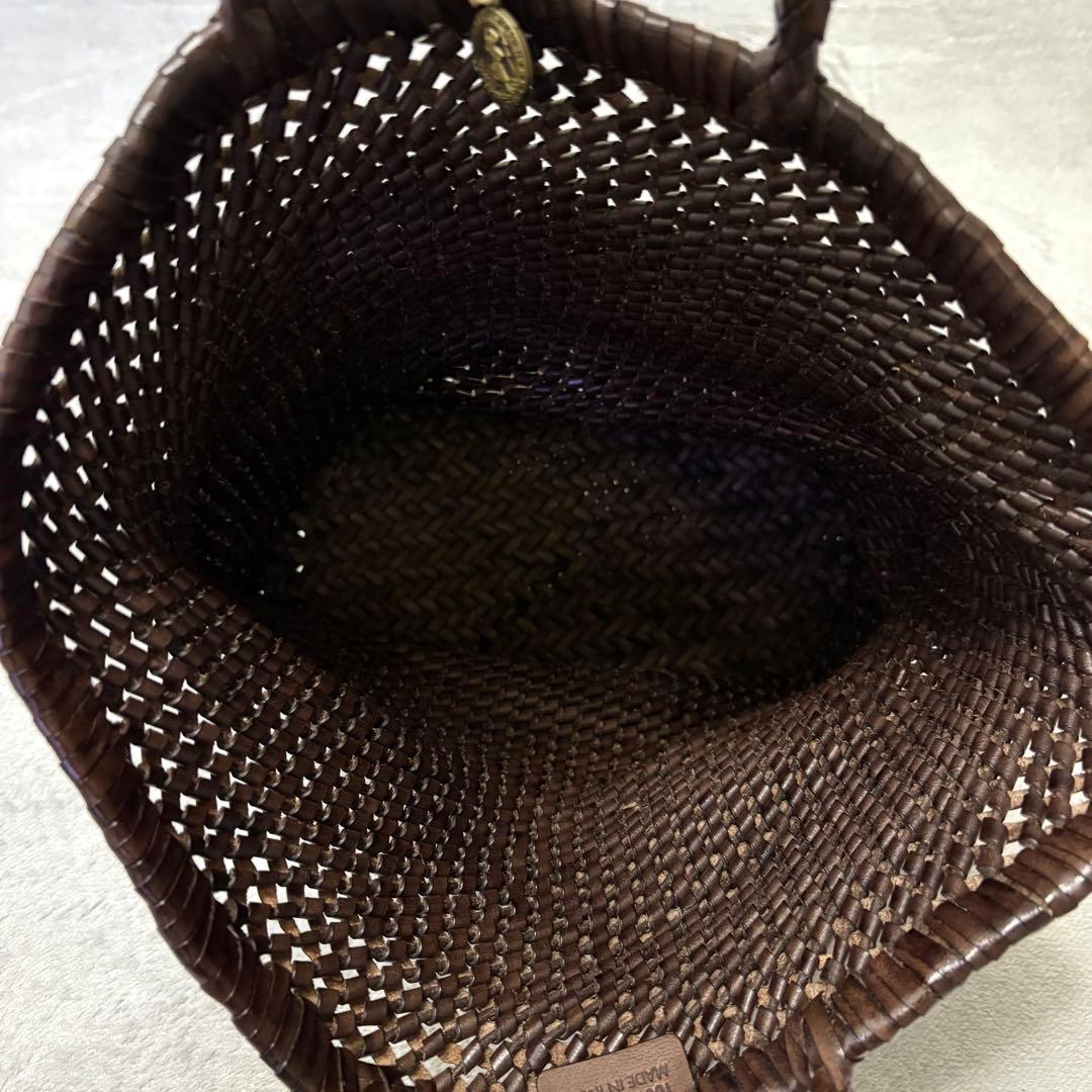 Dragon ドラゴンディフュージョン　メッシュトート　ブラウン　カゴバッグ