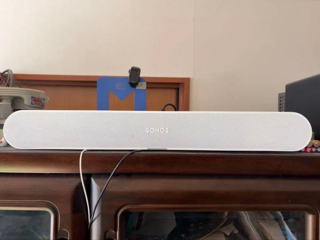 SONOS RAY サウンドバー 本体とケーブル2本