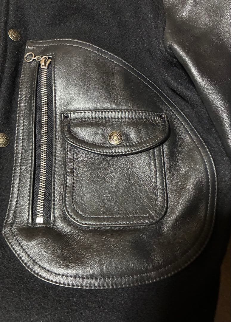 ショットDポケットスタジャンUSA製