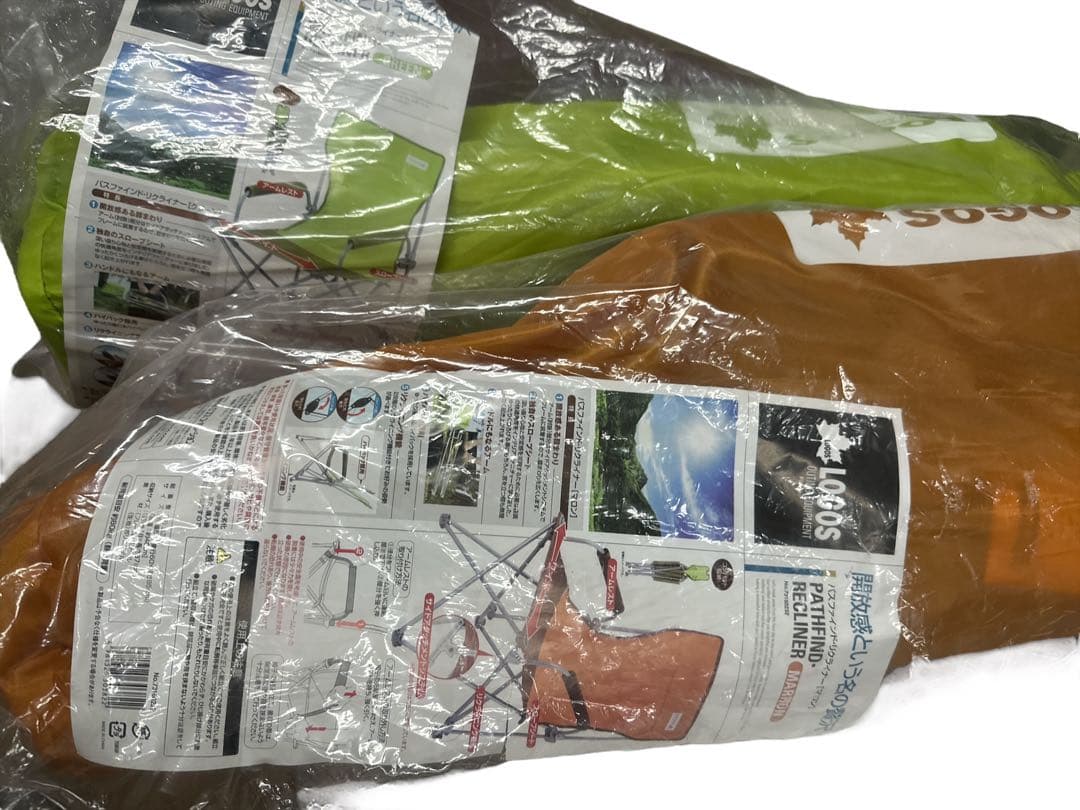 新品未使用　LOGOS ロゴス　アウトドア　チェア　　イス折り畳み　2脚セット