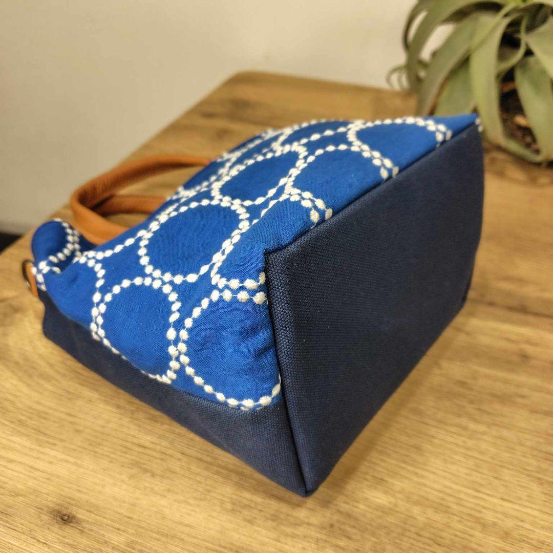 ミナペルホネン /2025tambourineタンバリンブルーしきりトートSサイ