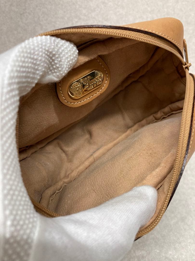 ヴィンテージ オールドグッチ GUCCI レザー ウエストポーチ ショルダー