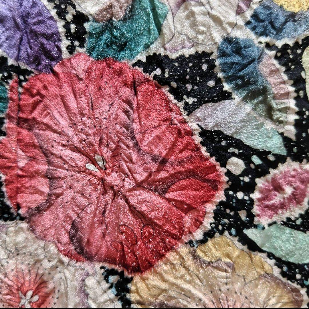 振袖フルセット(7点)・成人式・辻ヶ花・落款あり・翠山工房・花絞り・高級手縫い