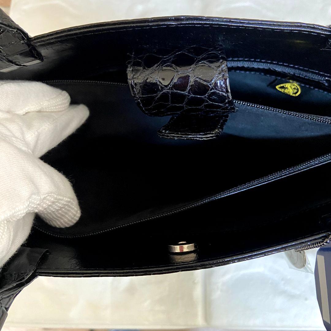 【未使用級】JRA　シャイニングクロコ　2wayバッグ　センター取り