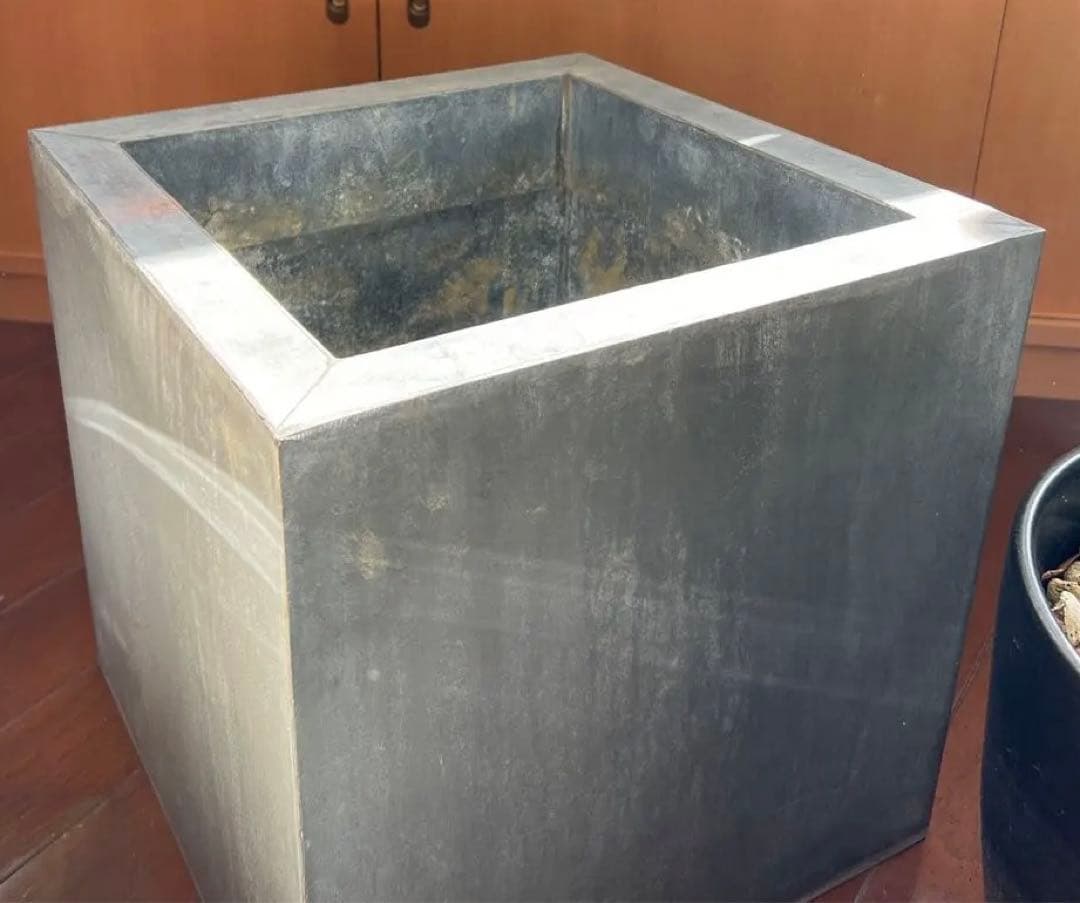 DOMANI ドマーニ ZINC CUBE HZCR40 鉢　プランター