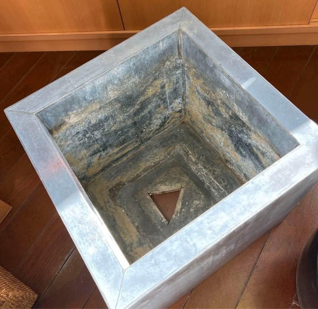 DOMANI ドマーニ ZINC CUBE HZCR40 鉢　プランター