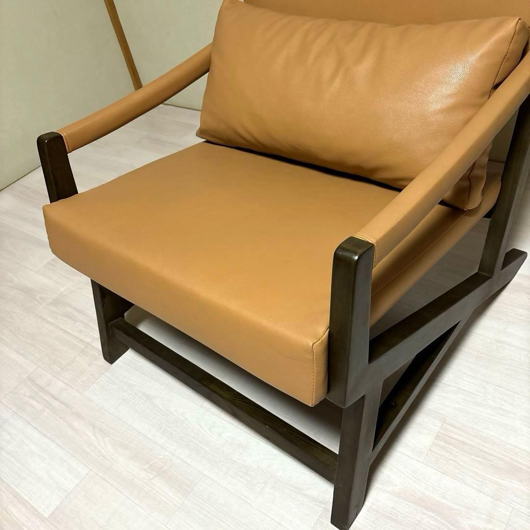 【専用商品となります】　　　　　　　　　NOCE アームソファ レザー ブラウン