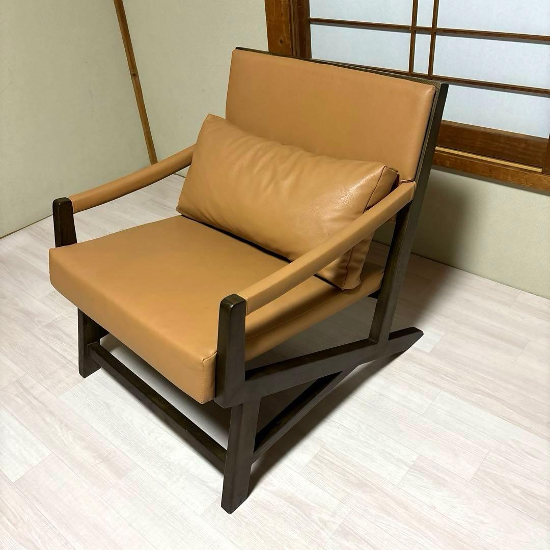 【専用商品となります】　　　　　　　　　NOCE アームソファ レザー ブラウン