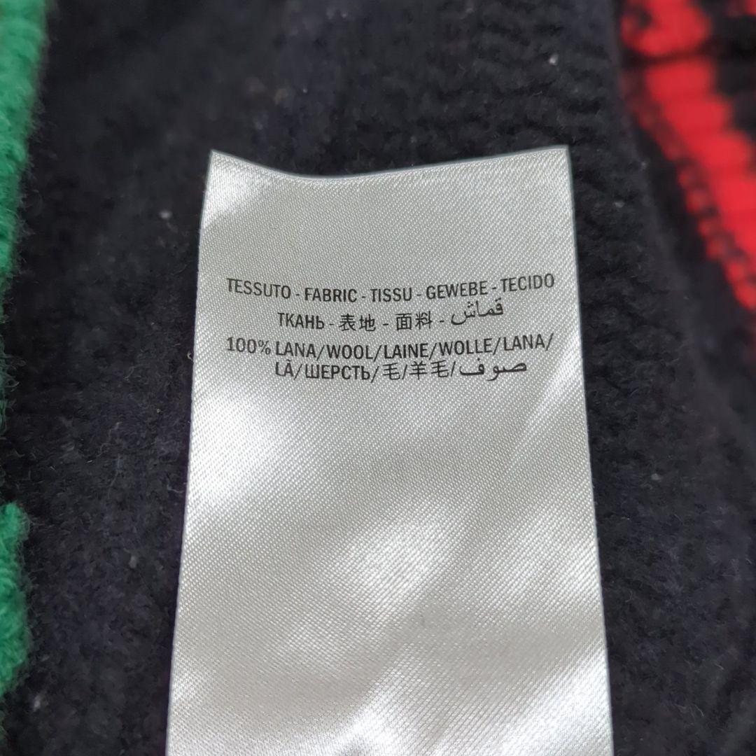 グッチ M シェリーライン ウェブストライプ ケーブルニット ブラック