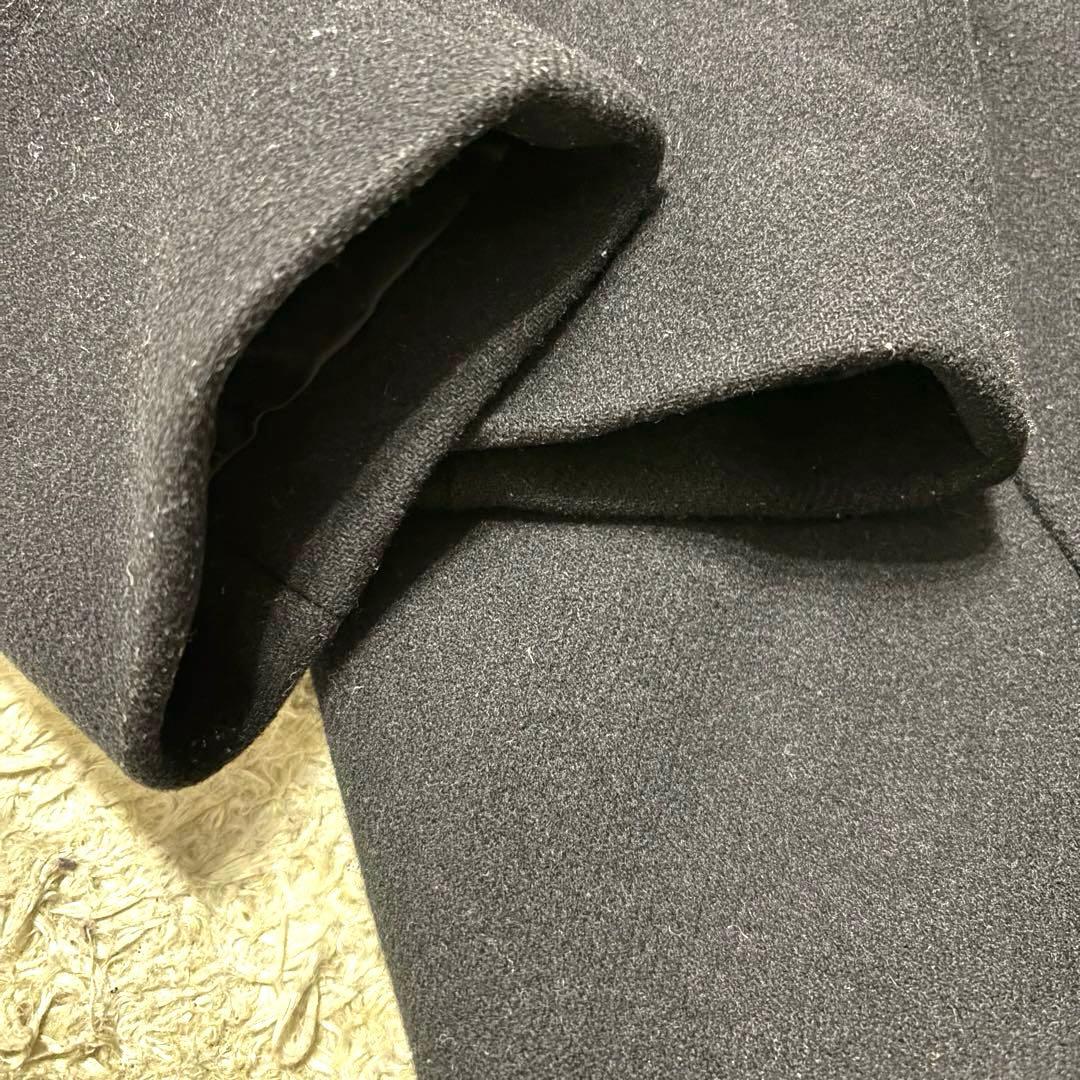 ブルーレーベル　ウール コート　ファー　ロゴボタン　ファインメルトンミドルコート