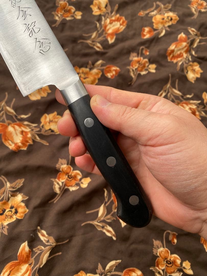 天味寿楽 三徳 包丁 長尾包丁製作所 青紙鋼 180mm