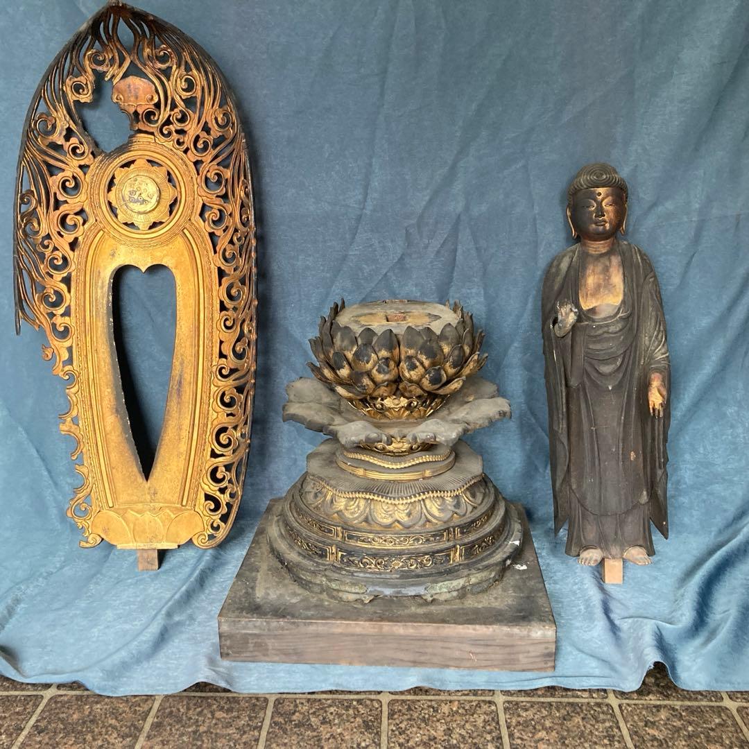 阿弥陀如来　仏像　玉眼　木彫