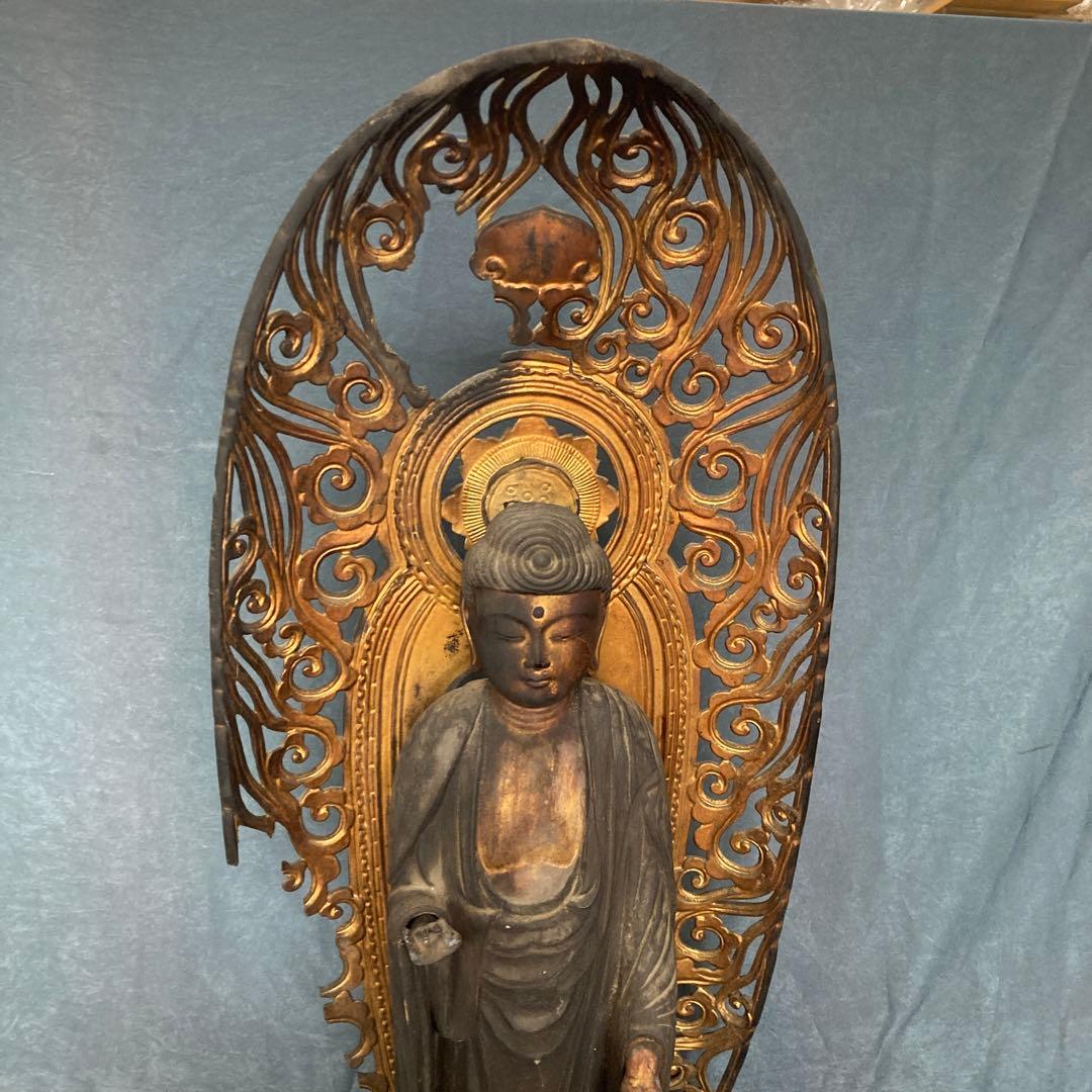 阿弥陀如来　仏像　玉眼　木彫