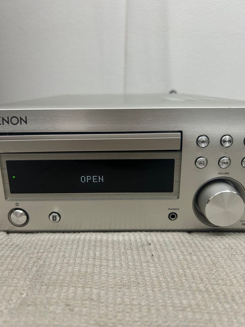 DENON RCD-M41 ミニコンポ シルバー 電源ケーブル付き