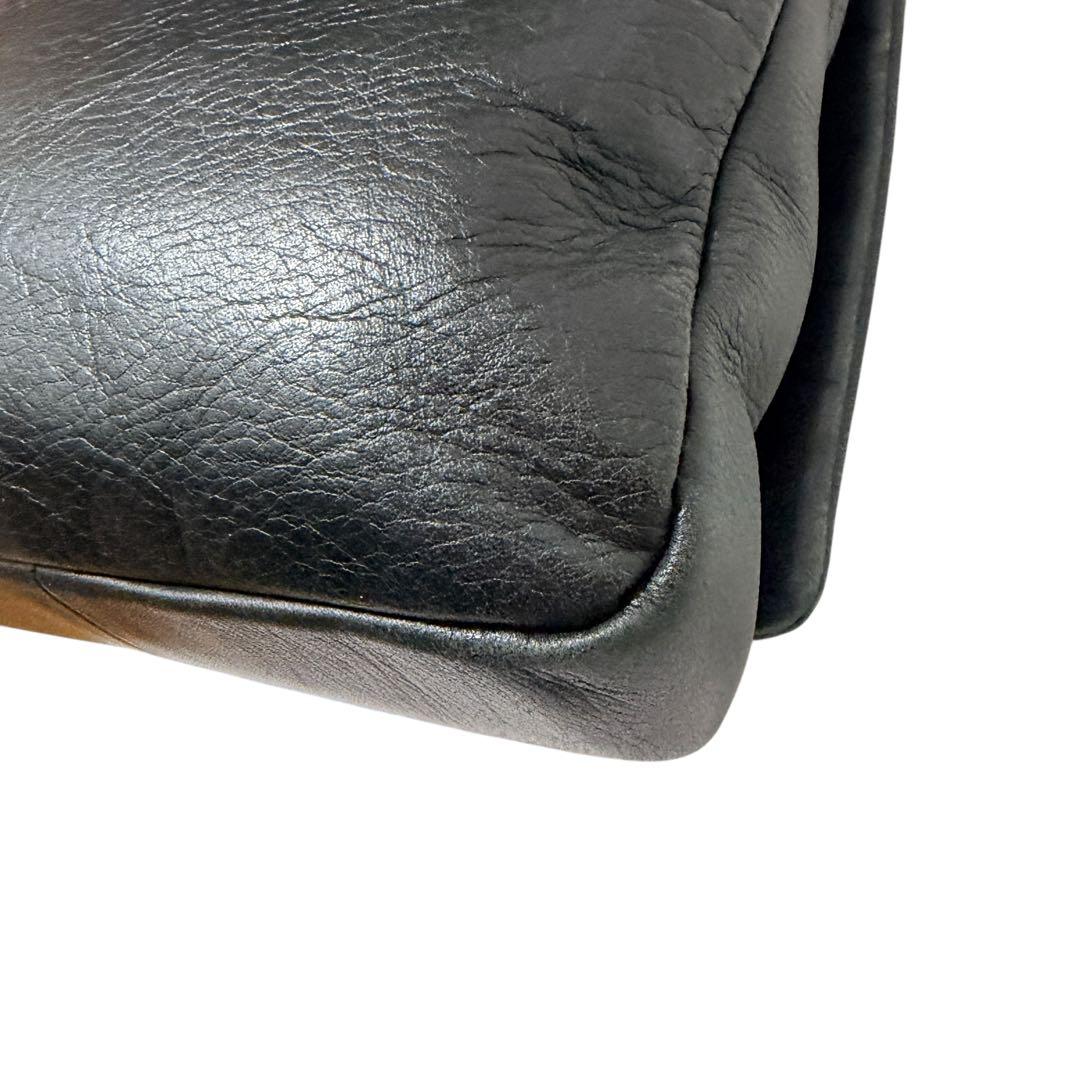 土屋鞄 プロータ ショルダーバッグ オールレザー ブラック