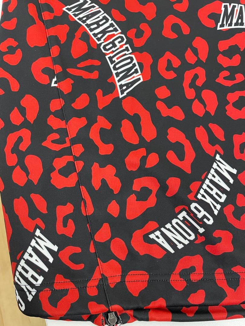14767.2 MARK & LONA 赤×黒　長袖シャツ　サイズL