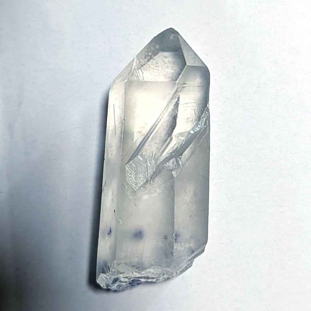 希少☆ブルーフローライト in クォーツ 原石 蛍石入り水晶