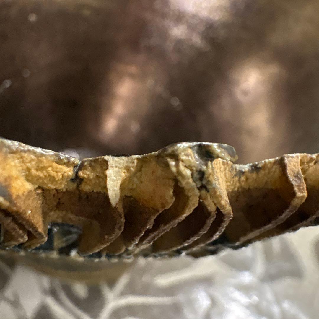 新品未使用　花器　裂開文　結晶天目　藤井茂男　優美　生け花フラワーアレンジ　共箱